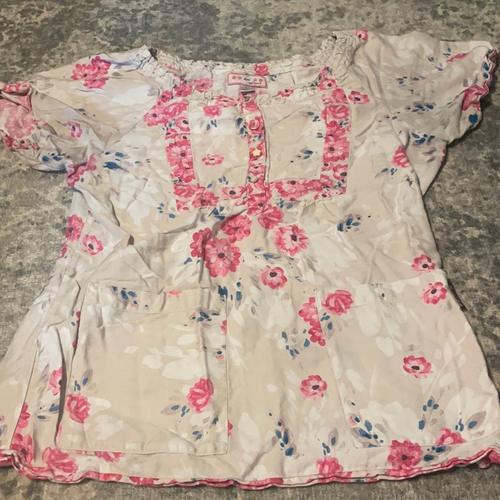 Koi scrub top
